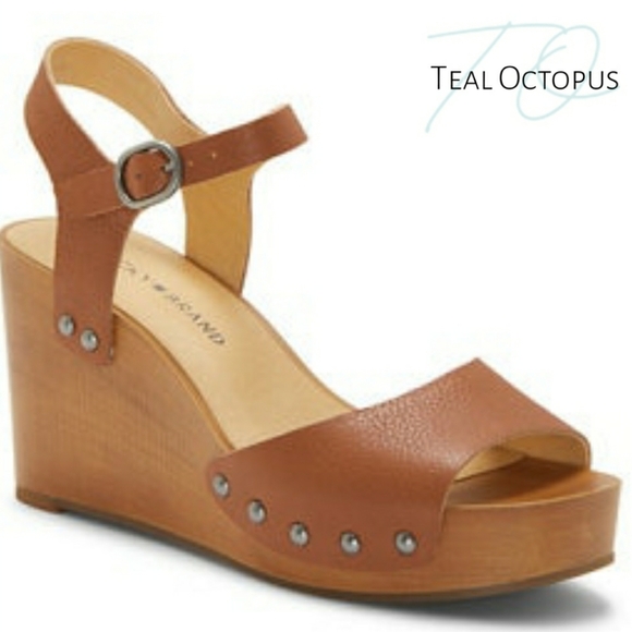 Lucky Brand Shoes - LUCKY BRAND ZASHTI LATTE TAN WEDGE